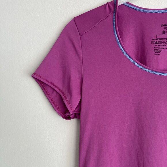 Patagonia Womens Capilene 1 Base Layer Silkweight Shirt Purple Size XS - Picture 3 of 8